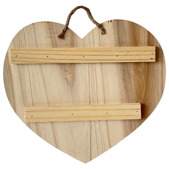 10.5" Wood Heart Pallet Plaque by Make Market®